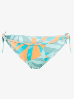 Roxy Bikini Bottoms* Pro The Tie Slide - Cheeky Bikinibroekje Voor Dames Blue Surf All Palmed Out