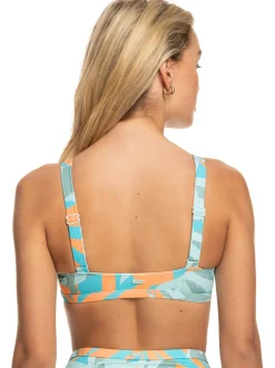 Roxy Bikini Tops* Pro The Tilt Shift - Bikinitop Voor Dames Blue Surf All Palmed Out