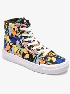 Roxy Sneakers* Rae Mid - Halfhoge Schoenen Voor Dames Black Print