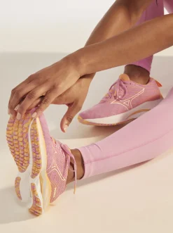 Roxy Sneakers* X Mizuno Wave Rider 26 - Hardloopschoenen Voor Dames B071 Pink
