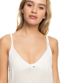 Roxy Badkleding*Salty Love - Jurk Met V-Hals Voor Dames Natural