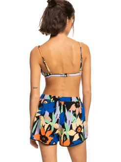 Roxy Badkleding*Salty Tan - Short Voor Dames Anthracite Flower Jammin