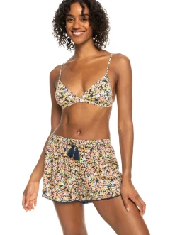 Roxy Badkleding*Salty Tan - Short Voor Dames Mood Indigo Ditsy Love
