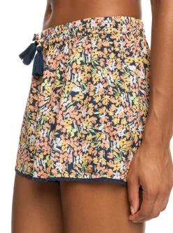 Roxy Badkleding*Salty Tan - Short Voor Dames Mood Indigo Ditsy Love