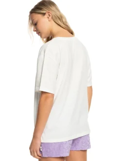 Roxy T-Shirts & Tops*Sand Under The Sky - T-Shirt Voor Dames Snow White