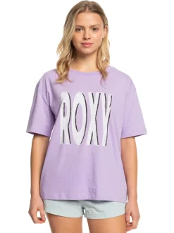 Roxy T-Shirts & Tops*Sand Under The Sky - T-Shirt Voor Dames Purple Rose