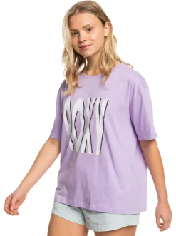 Roxy T-Shirts & Tops*Sand Under The Sky - T-Shirt Voor Dames Purple Rose