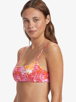 Roxy Bikini Tops*Sea Spray - Bralette Bikini Top For Women Hilo Hibiscus - Small