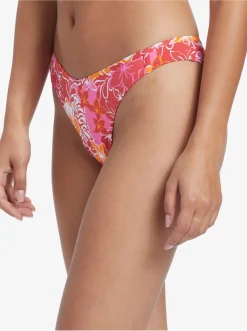Roxy Bikini Bottoms*Sea Spray - Cheeky Bikini Bottoms For Women Hilo Hibiscus - Small