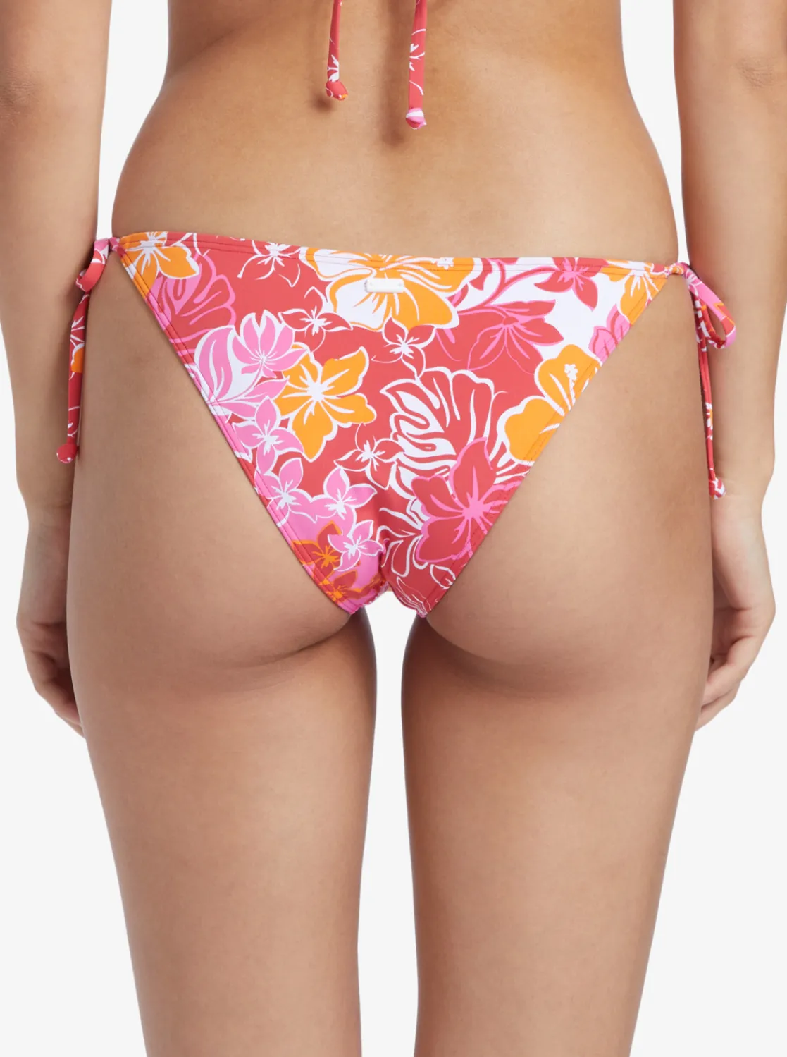 Roxy Bikini Bottoms*Sea Spray - Tie Side Bikini Bottoms For Women Hilo Hibiscus - Small