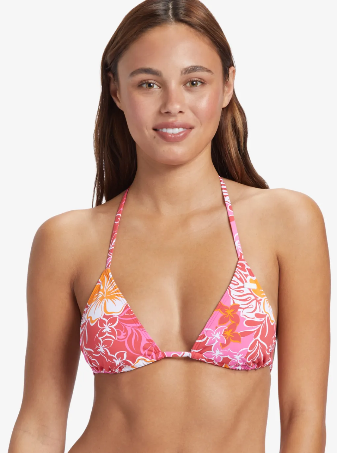 Roxy Bikini Tops*Sea Spray - Tiki Tri Bikini Top For Women Hilo Hibiscus - Small