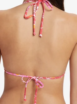 Roxy Bikini Tops*Sea Spray - Tiki Tri Bikini Top For Women Hilo Hibiscus - Small