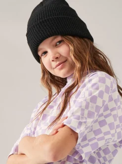 Roxy T-Shirts & Blouses*Set The Mood - Boxy T-Shirt Voor Meisjes 10-16 Purple Rose Flower Box