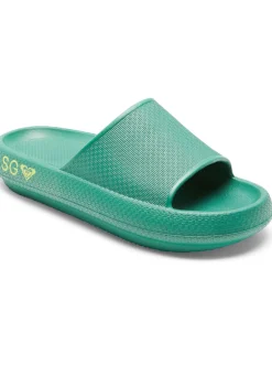 Roxy Slippers*Sg Slippery - Instappers Voor Dames Green
