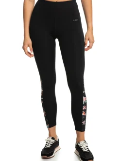 Roxy Broeken & Jeans*Shalala Love - Technische Legging Voor Dames True Black Tropical Cyanotype