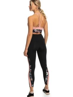 Roxy Broeken & Jeans*Shalala Love - Technische Legging Voor Dames True Black Tropical Cyanotype