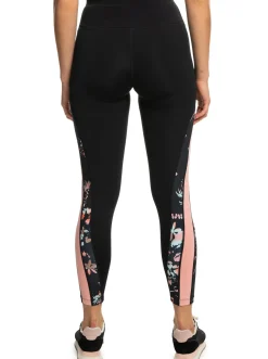 Roxy Broeken & Jeans*Shalala Love - Technische Legging Voor Dames True Black Tropical Cyanotype