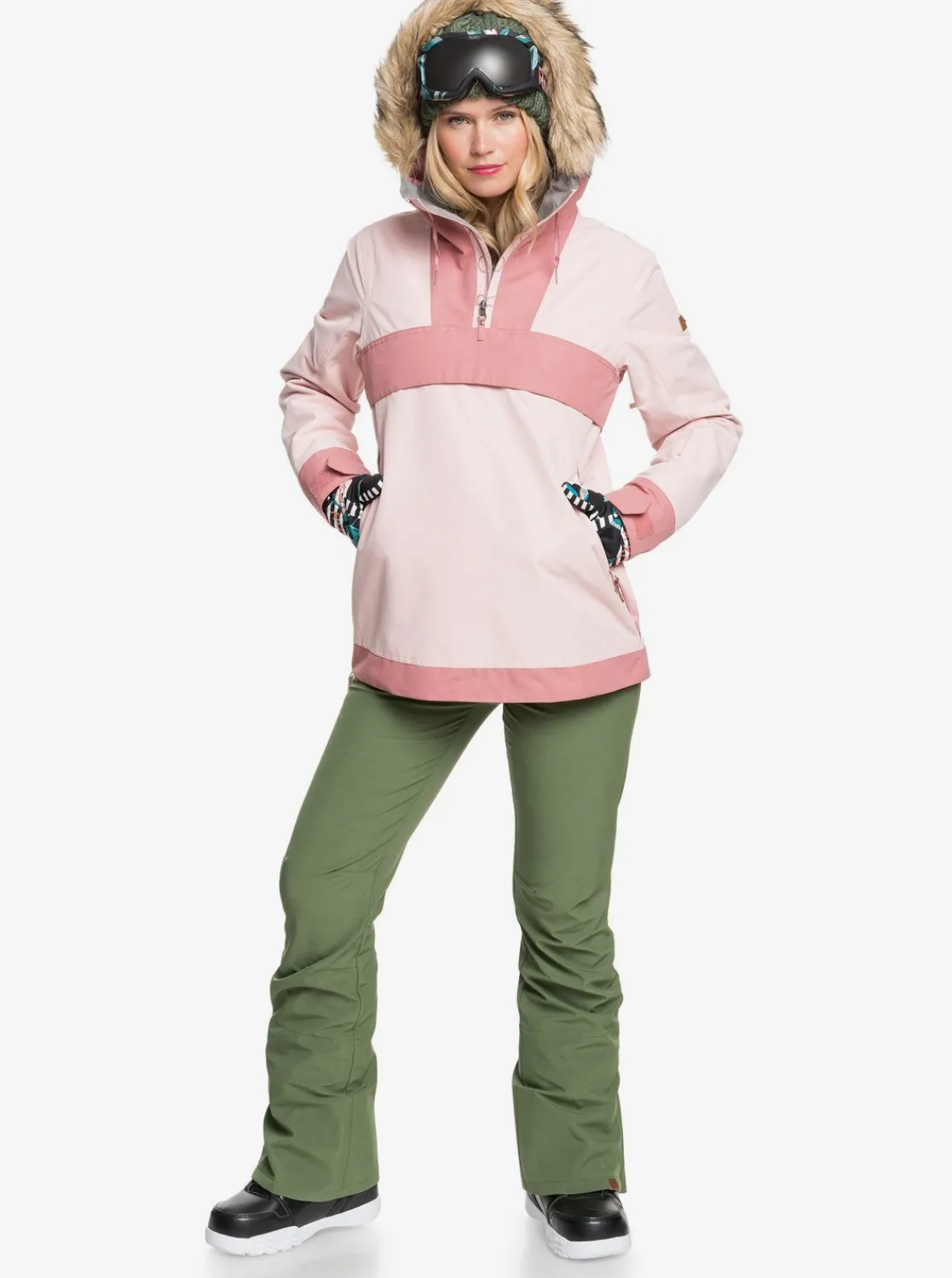 Roxy Snow-Jassen*Shelter 2021 - Snow Jack Voor Dames Silver Pink