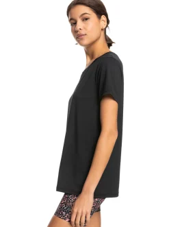 Roxy T-Shirts & Tops*Signature Moves - Technisch T-Shirt Voor Dames Anthracite