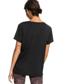 Roxy T-Shirts & Tops*Signature Moves - Technisch T-Shirt Voor Dames Anthracite