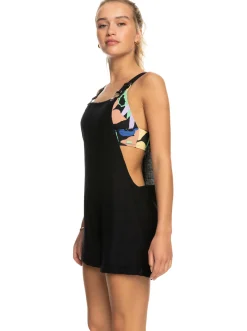 Roxy Jurken*Silver Sky Again - Korte Tuinbroek Voor Dames Anthracite