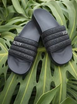 Roxy Slippers*Slippy - Sandalen Voor Dames Black/M Gold