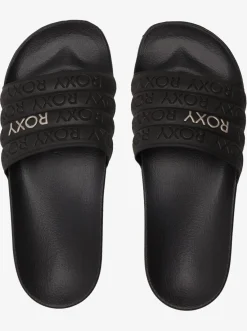 Roxy Slippers*Slippy - Sandalen Voor Dames Black/M Gold