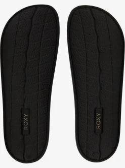 Roxy Slippers*Slippy - Sandalen Voor Dames Black/M Gold