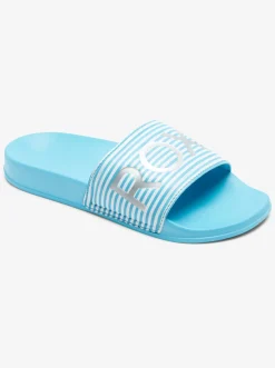 Roxy Slippers*Slippy - Sandalen Voor Dames White/Aqua