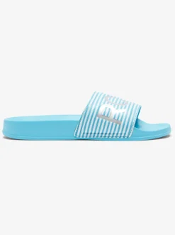 Roxy Slippers*Slippy - Sandalen Voor Dames White/Aqua