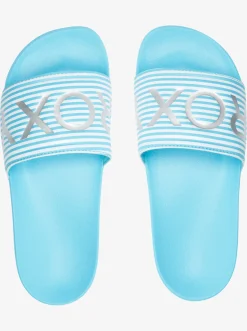 Roxy Slippers*Slippy - Sandalen Voor Dames White/Aqua