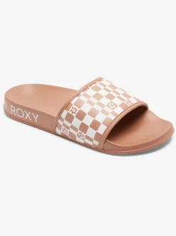 Roxy Slippers*Slippy - Sandalen Voor Dames White/Tan