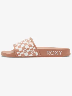 Roxy Slippers*Slippy - Sandalen Voor Dames White/Tan