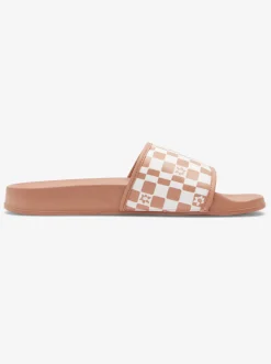 Roxy Slippers*Slippy - Sandalen Voor Dames White/Tan