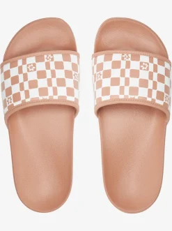 Roxy Slippers*Slippy - Sandalen Voor Dames White/Tan