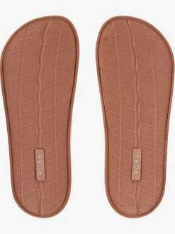 Roxy Slippers*Slippy - Sandalen Voor Dames White/Tan