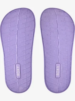 Roxy Schoenen*Slippy - Sandalen Voor Meisjes White/Lavender