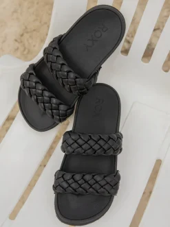 Roxy Slippers*Slippy Braided - Sandalen Voor Dames Black