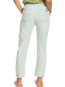 Roxy Broeken & Jeans*Slow Swell - Denim Broek Voor Dames Bleached Blue