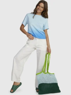 Roxy T-Shirts & Tops*Small & Sweet - Oversized T-Shirt Voor Dames Almost Blue