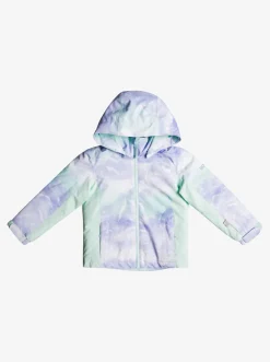 Roxy Snowboard Meisjes*Snowy Tale 2022 - Geisoleerd Snowjack Voor Meisjes 2-7 Fair Aqua Seous Rg