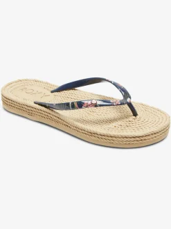 Roxy Slippers*South Beach - Sandalen Voor Dames Dc Navy