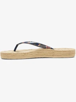 Roxy Slippers*South Beach - Sandalen Voor Dames Dc Navy