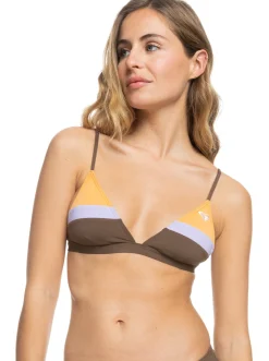 Roxy Bikini Tops*Splice It Up - Bralette Bikini Top For Women Rain Drum