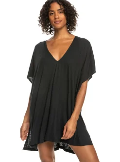 Roxy Badkleding*Stand For Love - Bedekkende Poncho Voor Dames Anthracite