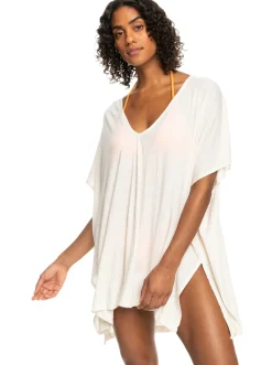 Roxy Badkleding*Stand For Love - Bedekkende Poncho Voor Dames Natural