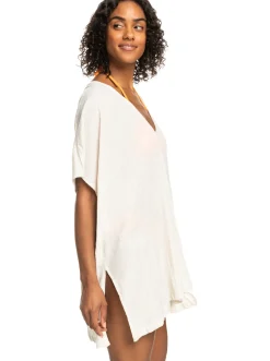 Roxy Badkleding*Stand For Love - Bedekkende Poncho Voor Dames Natural