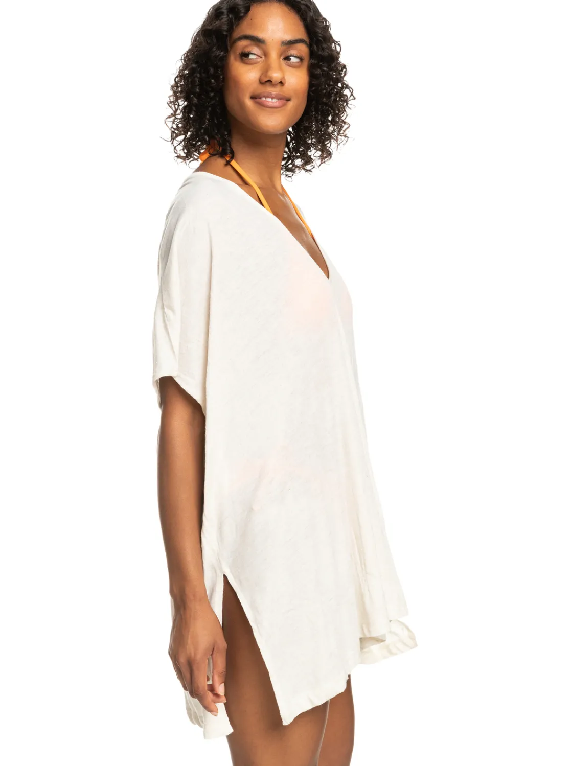 Roxy Badkleding*Stand For Love - Bedekkende Poncho Voor Dames Natural