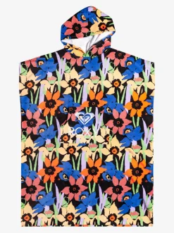 Roxy Badaccessoires*Stay Magical Printed - Handdoek Met Capuchon Anthracite Flower Jammin