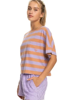 Roxy T-Shirts & Tops*Stripy Sand - T-Shirt Voor Dames Cork Sunray Stripe Stripe